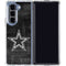 NFL Dallas Cowboys Black & White Galaxy Z Fold5 5G Clear Case